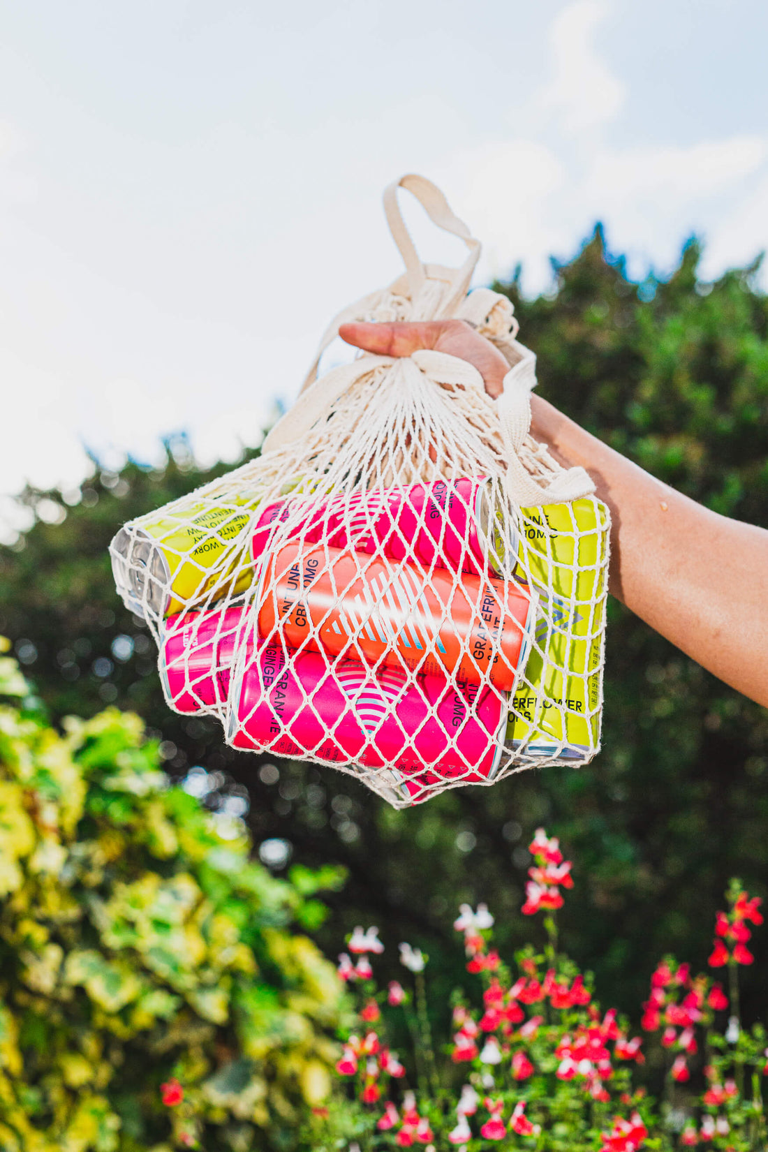INTUNE CBD drinks in a bag