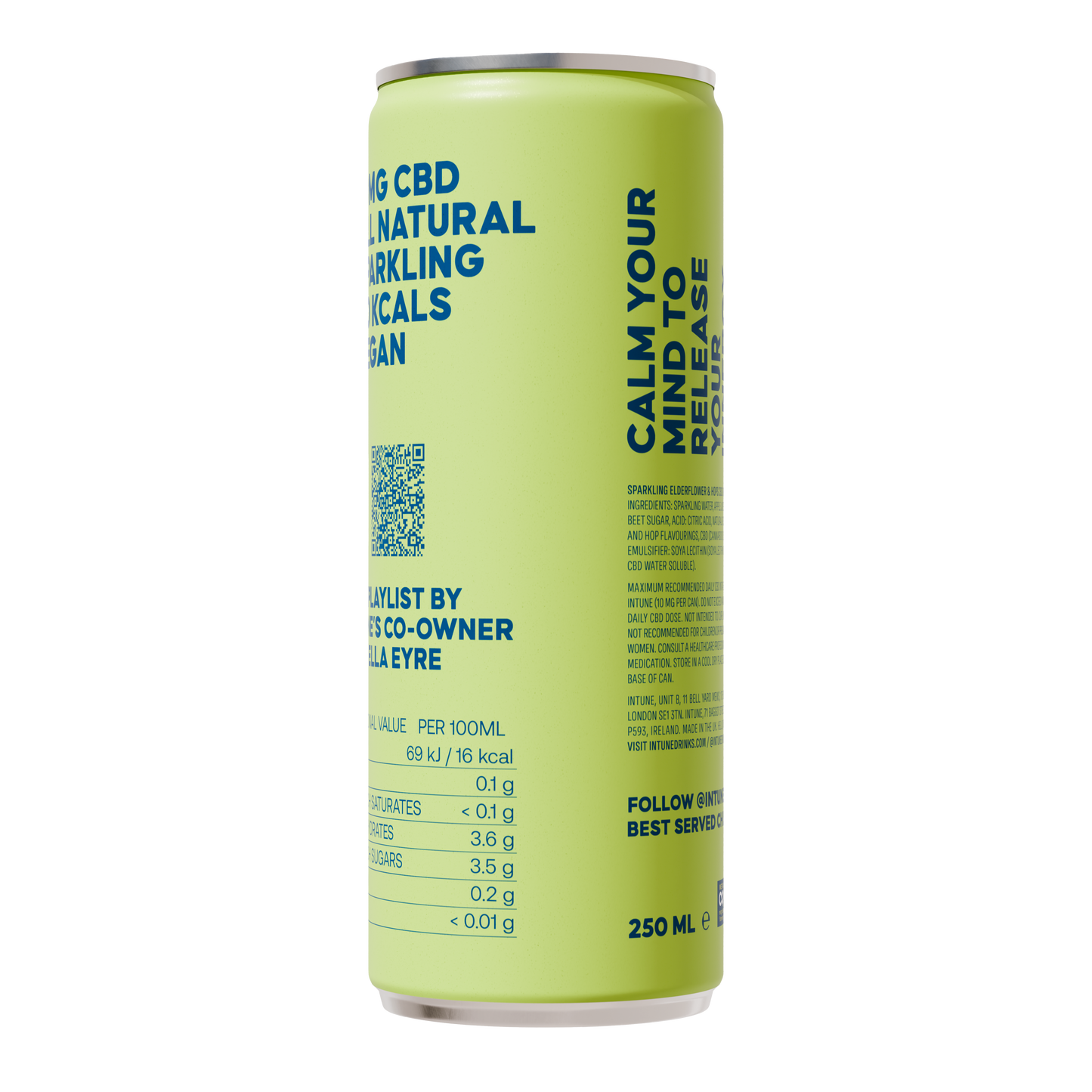 INTUNE ELDERFLOWER & HOPS CBD SODA